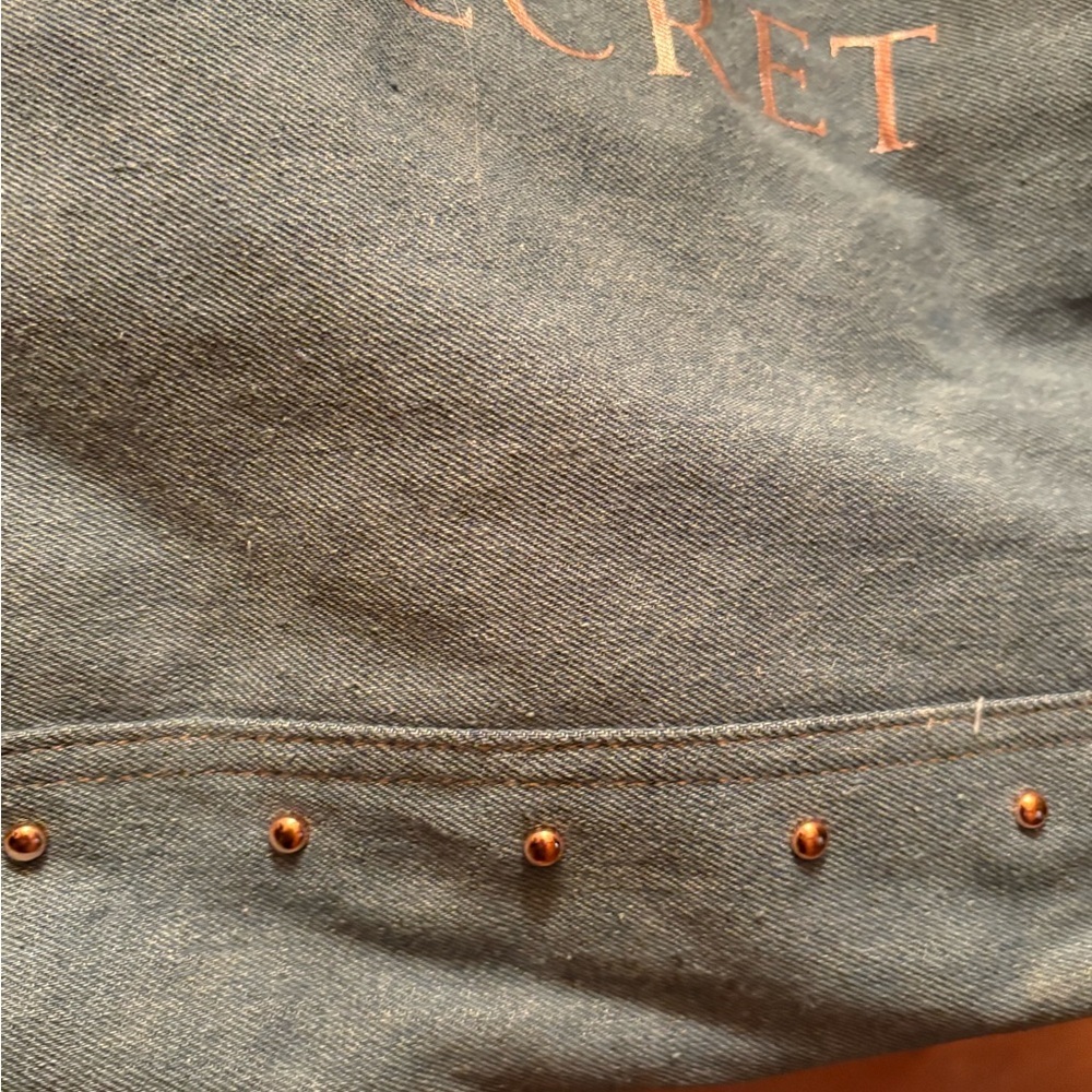 Denim Victoria Secret Tote Bag - Picture 3 of 9